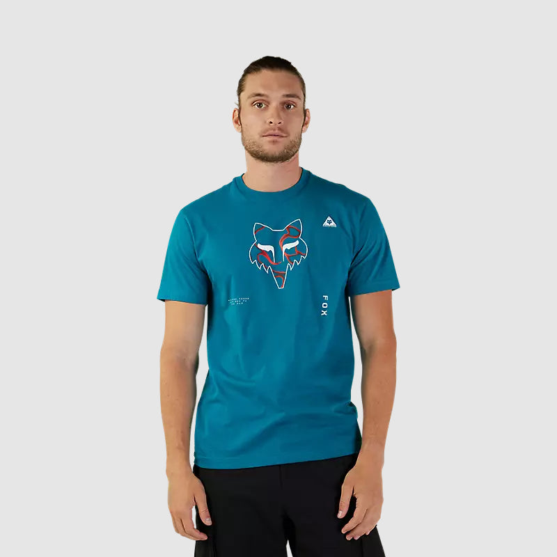 Polera Lifestyle Withered Premium Celeste Fox - Rideshop