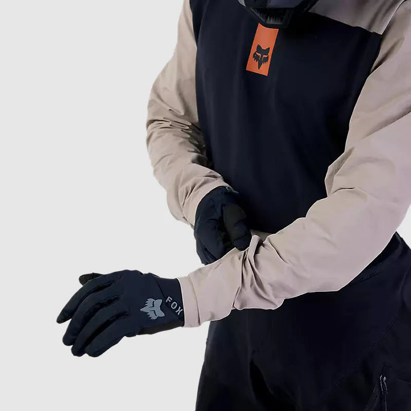 Polera Moto Defend Off Road Manga Larga Cafe Claro Fox - Rideshop