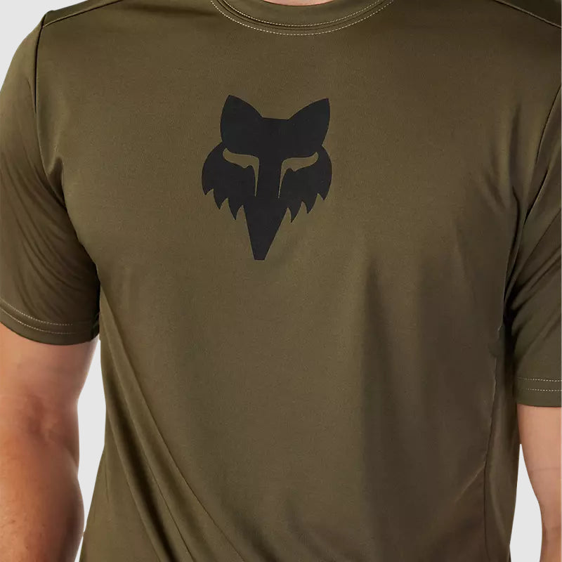 Polera Bicicleta Ranger Lab Head Verde Oliva Fox