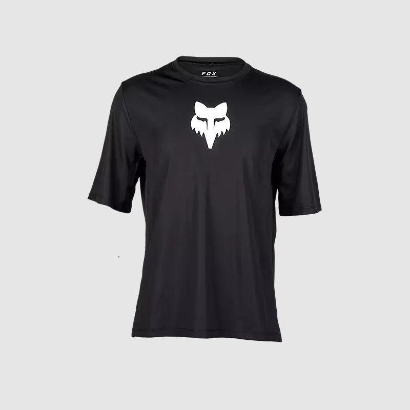 Polera Bicicleta Fox Niño Ranger Negro/Blanco - Rideshop