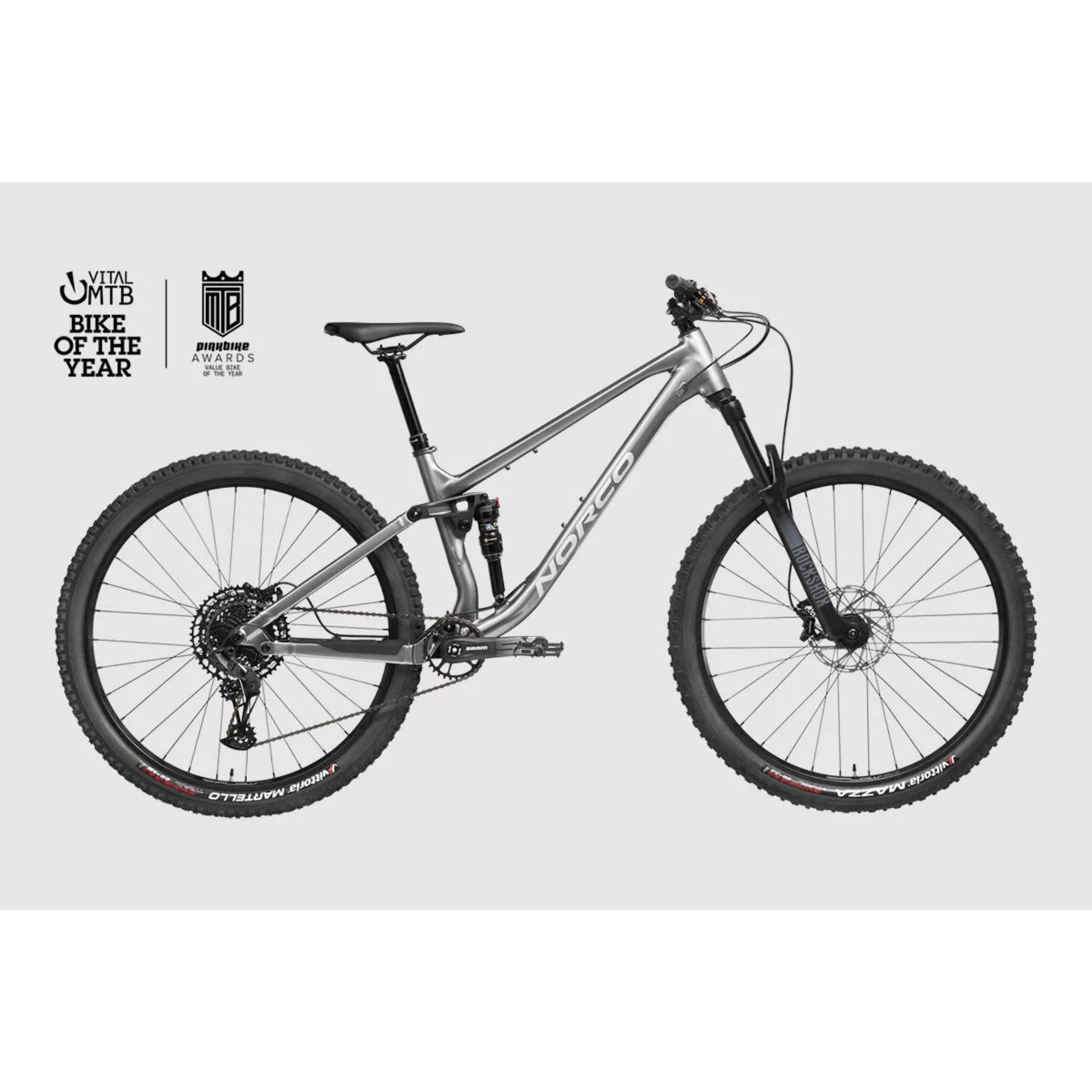 Bicicleta Enduro Fluid FS 3 Aro 29 Gris Plata