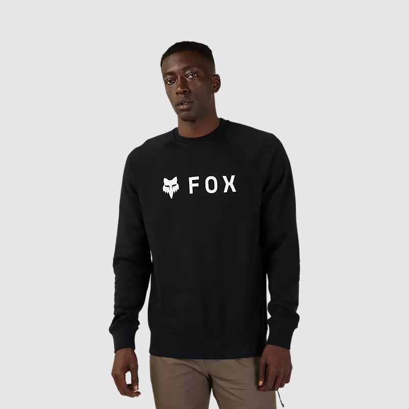 Poleron Lifestyle Sin Capucha Absolute Crew Negro Fox - Rideshop