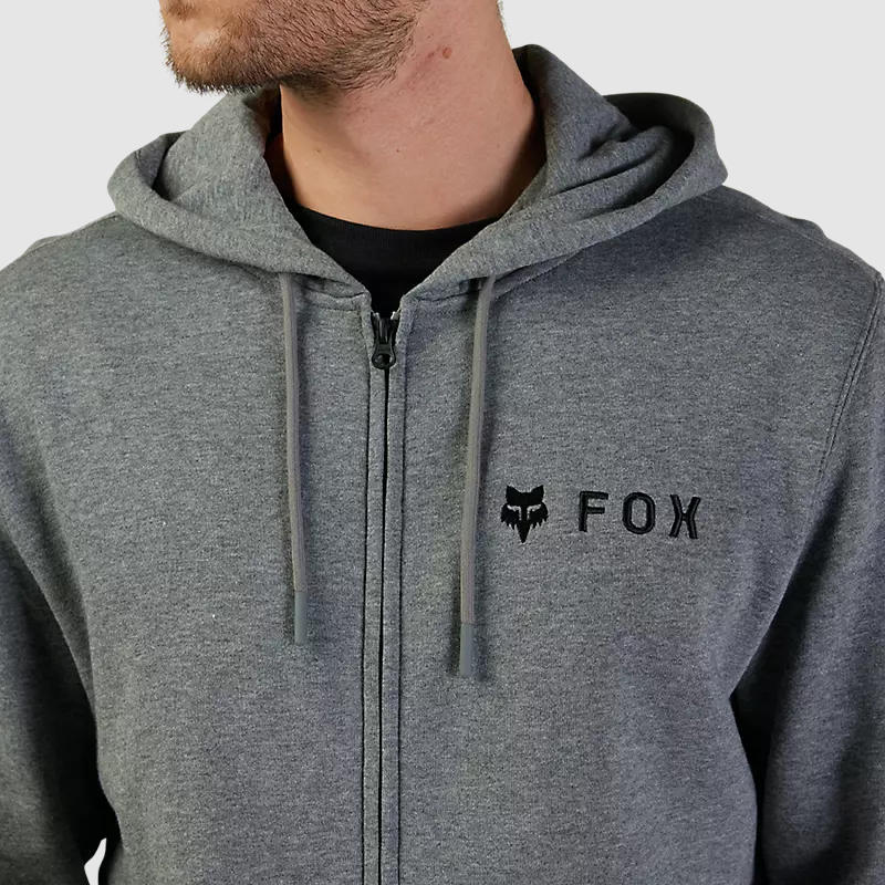 Poleron Lifestyle Absolute Zip Gris/Negro Fox
