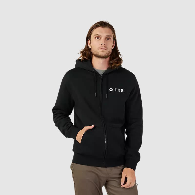 Poleron Lifestyle Absolute Zip Negro/Blanco Fox