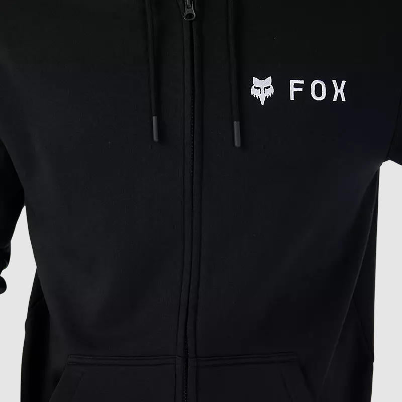 Poleron Lifestyle Absolute Zip Negro/Blanco Fox