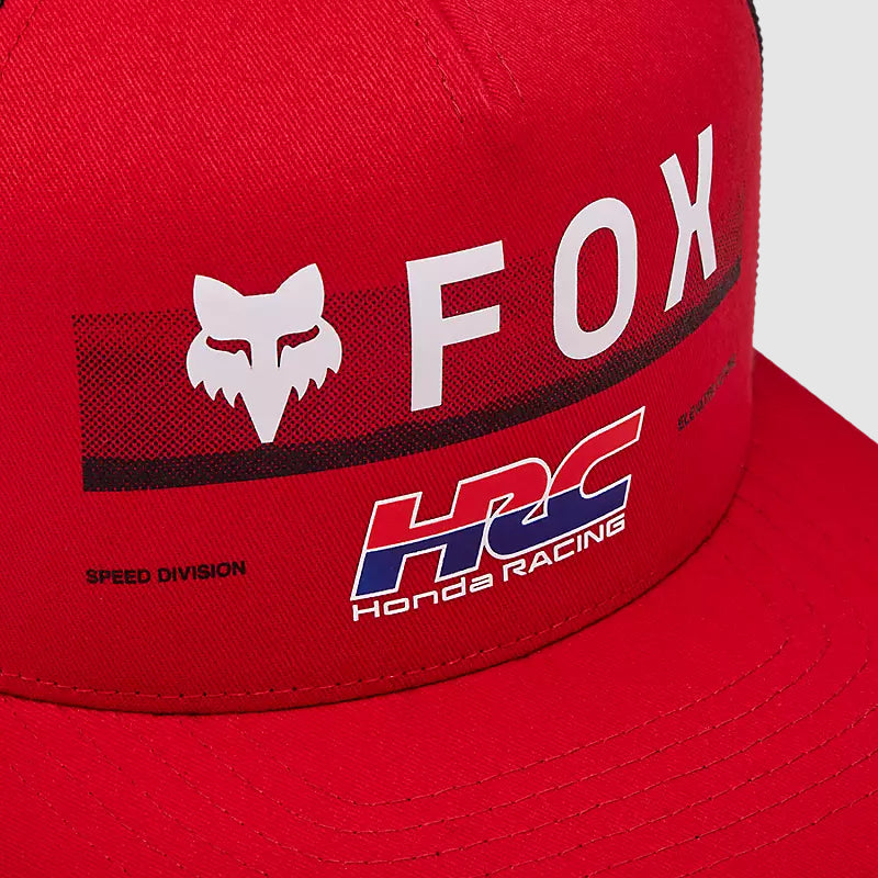 Gorro Jockey Lifestyle Fox X Honda Snapback Rojo Fox