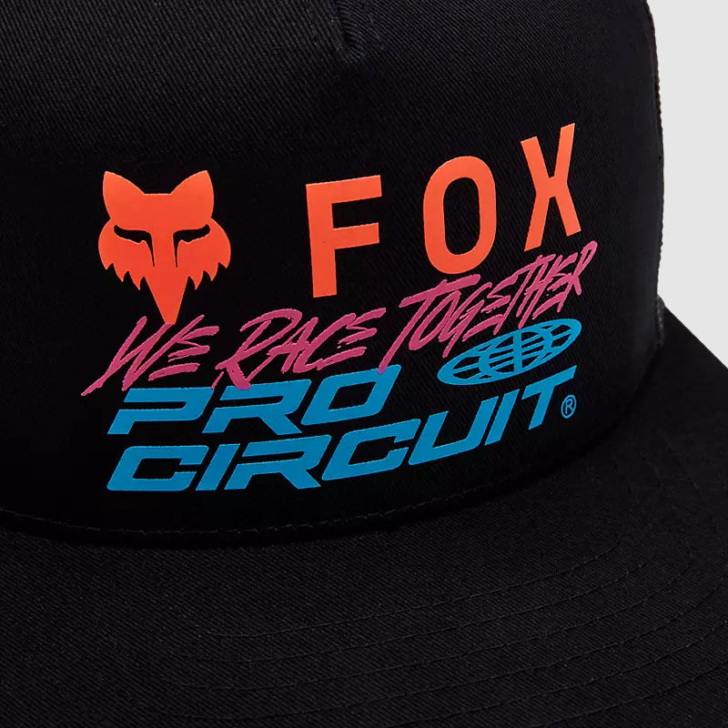 Gorro Jockey Lifestyle Fox X Pro Circuit Snapback Negro Fox