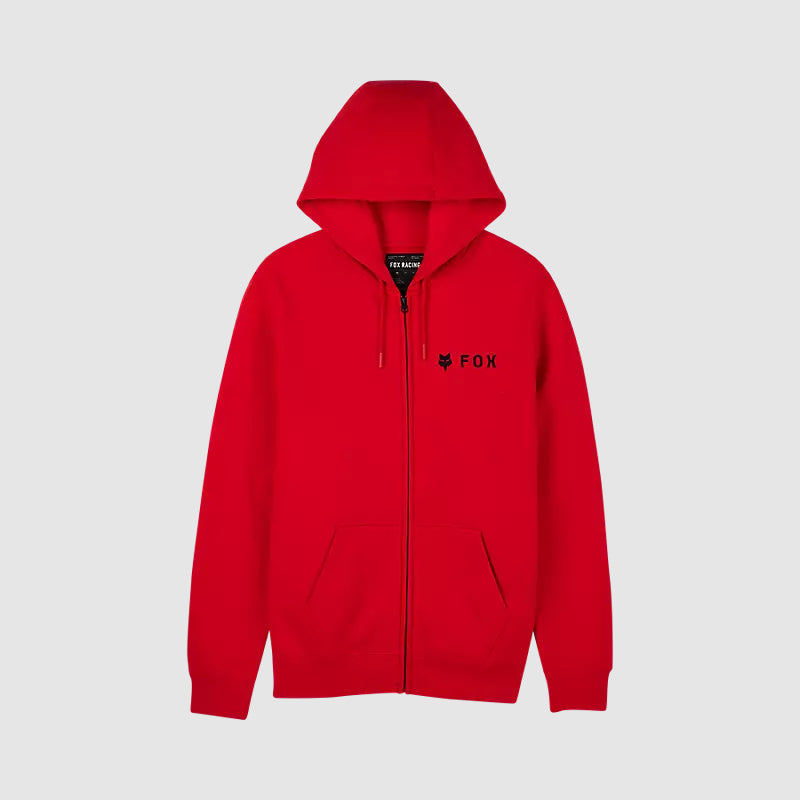 Poleron Lifestyle Absolute Zip Rojo/Negro Fox