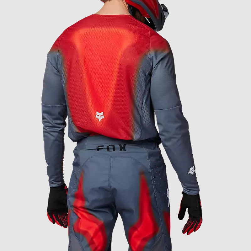 Polera Moto 360 Volatile Gris/Rojo Fox