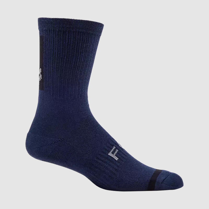 Calcetines Bicicleta Defend 8" Azul Marino Fox