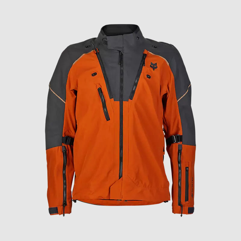 Chaqueta Moto Defend GORE-TEX ADV Impermeable Naranjo Fox