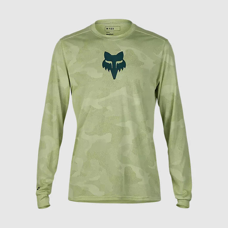 Polera Bicicleta Fox Ranger TruDri™ Manga Larga | Verde - Rideshop
