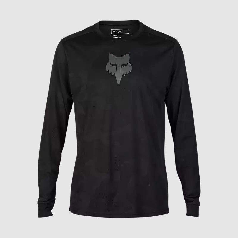 Polera Bicicleta Ranger TruDri™ Manga Larga Negro Fox - Rideshop