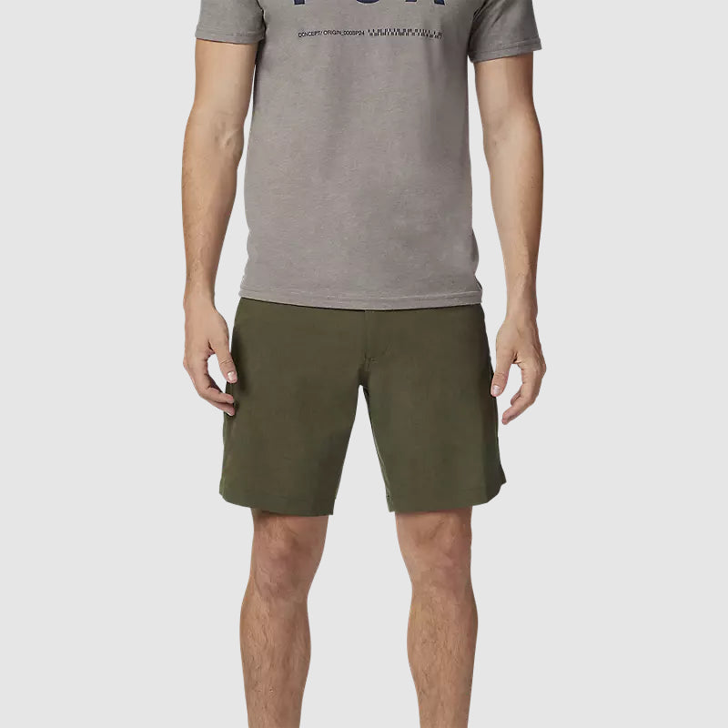 Short Lifestyle Essex Tech Stretch Hybrid Verde Oliva Fox