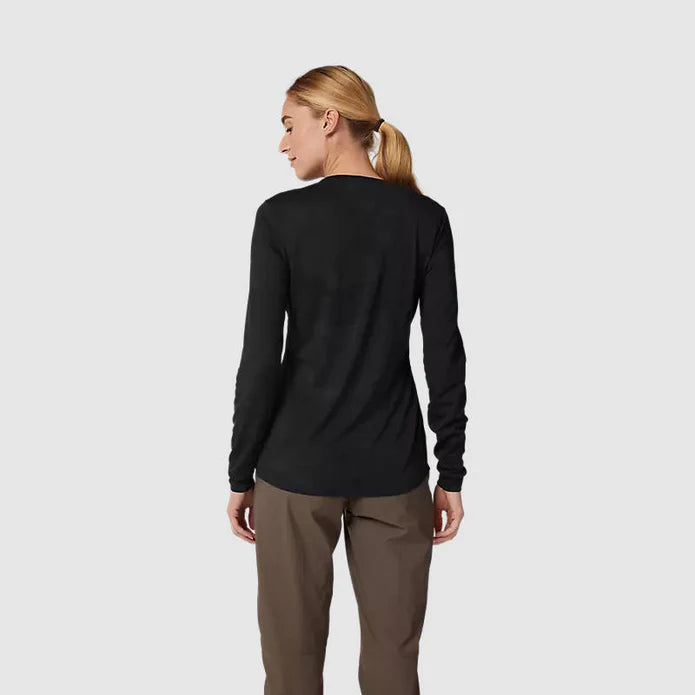 Polera Bicicleta Fox Mujer Ranger TruDri™ Manga Larga | Negro - Rideshop