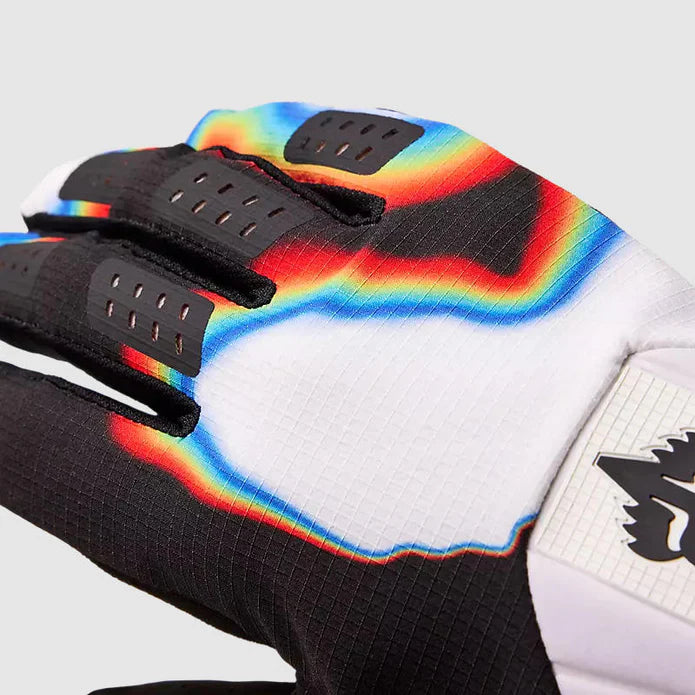 Guantes Moto Fox Flexair Scans Edición Limitada Blanco/Negro - Rideshop