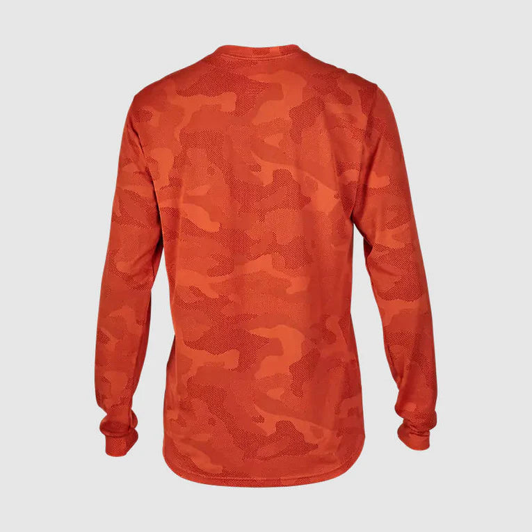 Polera Bicicleta Ranger TruDri™ Manga Larga Naranjo Fox - Rideshop