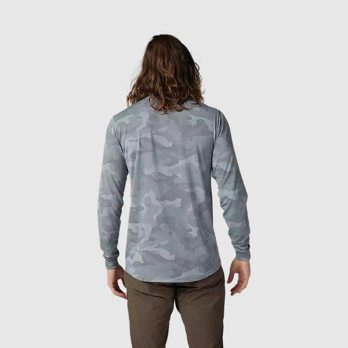 Polera Bicicleta Ranger TruDri™ Manga Larga Gris Fox - Rideshop