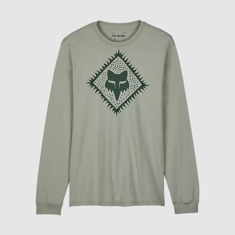Polera Fox Lifestyle Leo Premium Manga Larga | Gris - Rideshop