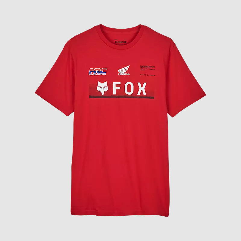 Polera Lifestyle Fox x Honda Rojo Fox