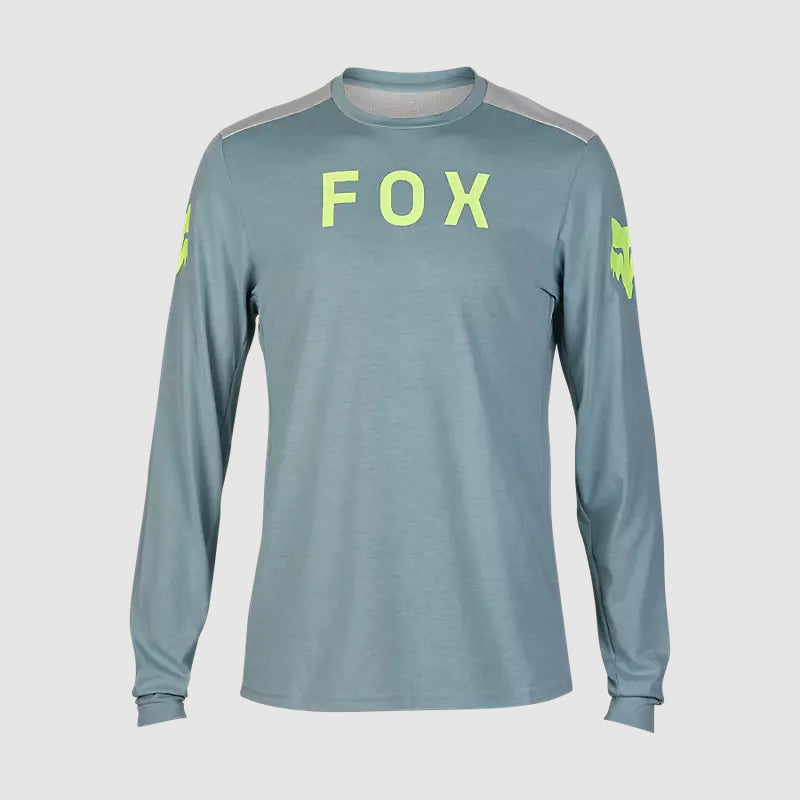 Polera Bicicleta Ranger Aviation Drirelease Manga Larga Celeste Fox