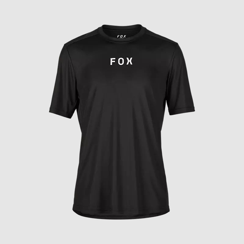 Polera Bicicleta Ranger Moth Negro/Blanco Fox