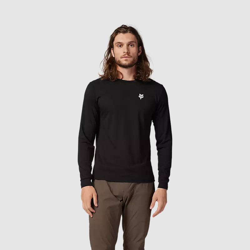 Polera Bicicleta Ranger Shepherds Drirelease Manga Larga Negro Fox