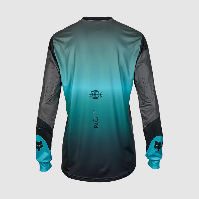 Polera Bicicleta Ranger Revise Manga Larga Celeste/Gris Fox