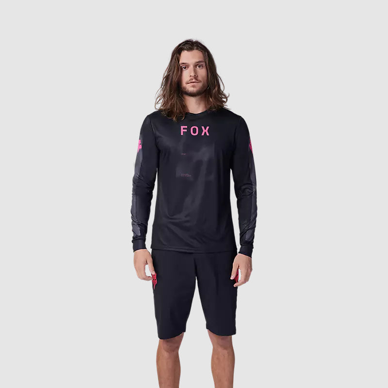 Polera Bicicleta Ranger Taunt Manga Larga Negro Fox