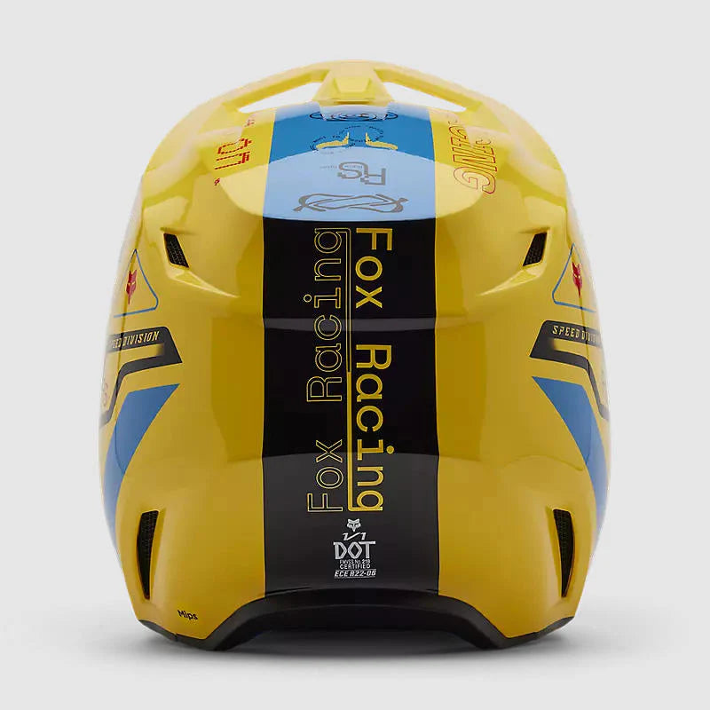 Casco Moto Fox V1 Race Spec Amarillo