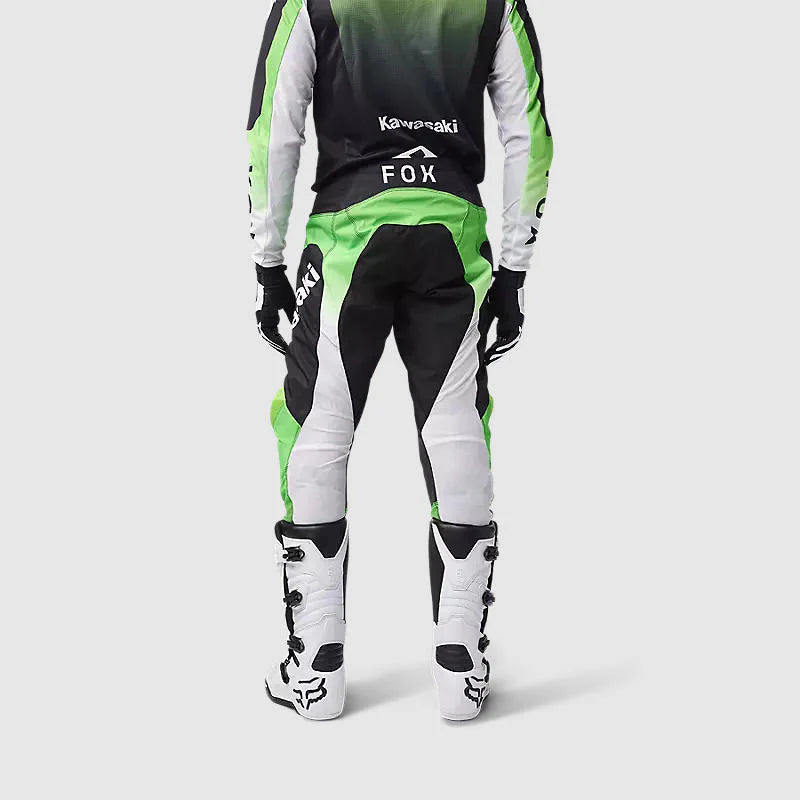 Pantalon Moto Fox 180 Kawasaki Verde