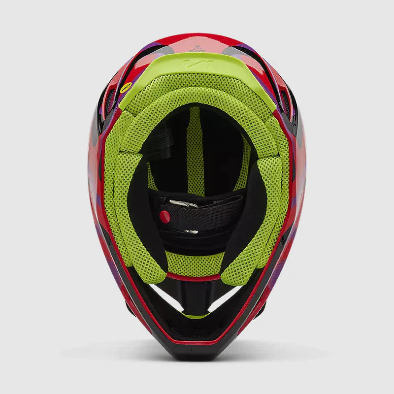 Casco Moto Fox V1 Emotion Rojo