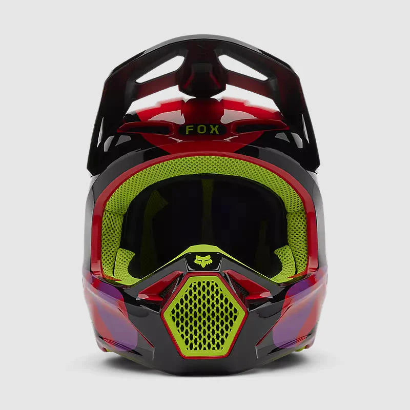 Casco Moto Fox V1 Emotion Rojo