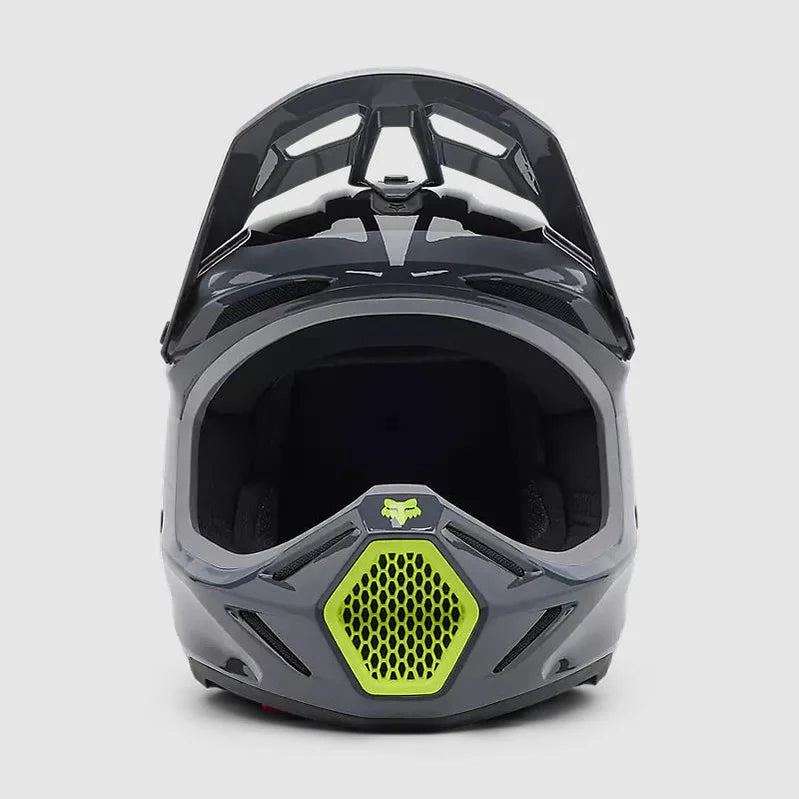 Casco Moto Fox V3 Divider Gris