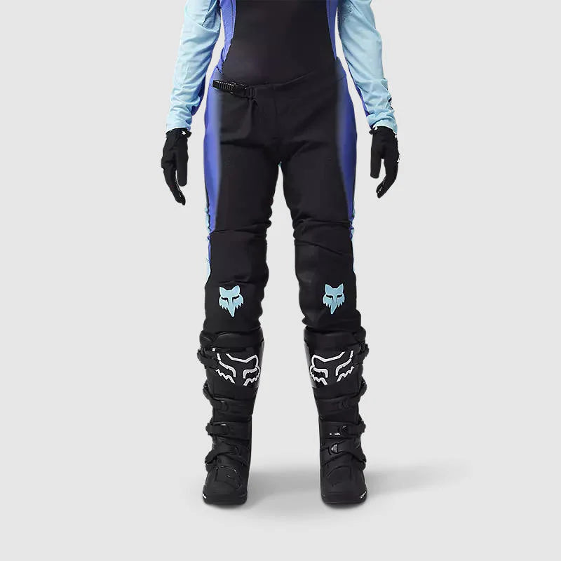 Pantalon Moto Fox Mujer Flexair Infinite Azul/Negro
