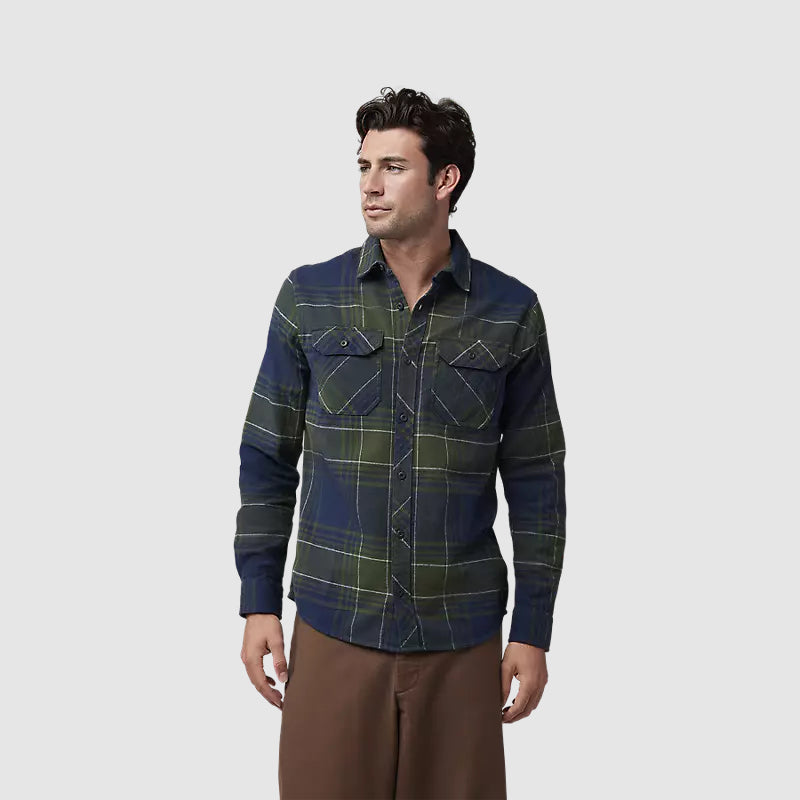 Camisa Lifestyle Traildust Azul/Verde Fox