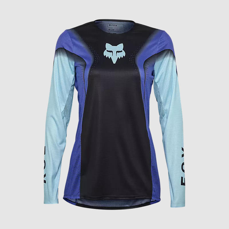 Polera Moto Mujer Flexair Infinite Azul/Negro Fox