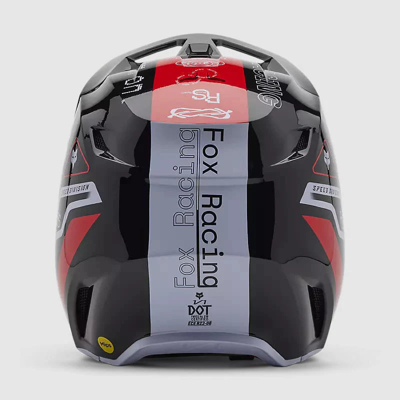 Casco Moto Fox V1 Race Spec Rojo