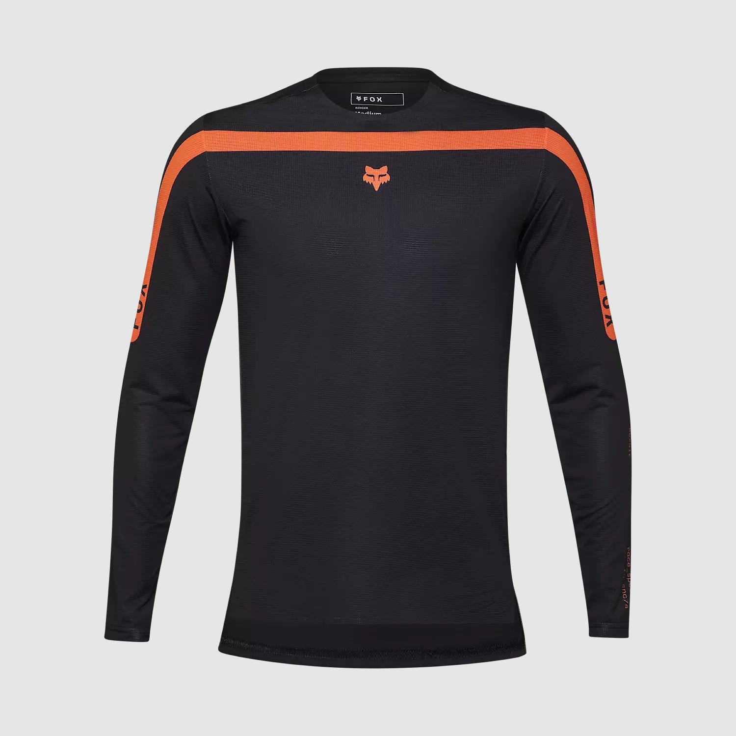 Polera Bicicleta Flexair Aviation Manga Larga Negro Fox