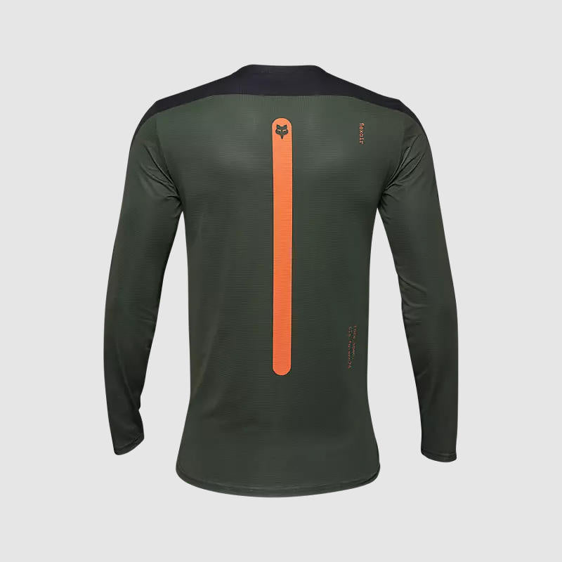 Polera Bicicleta Flexair Aviation Manga Larga Negro Fox