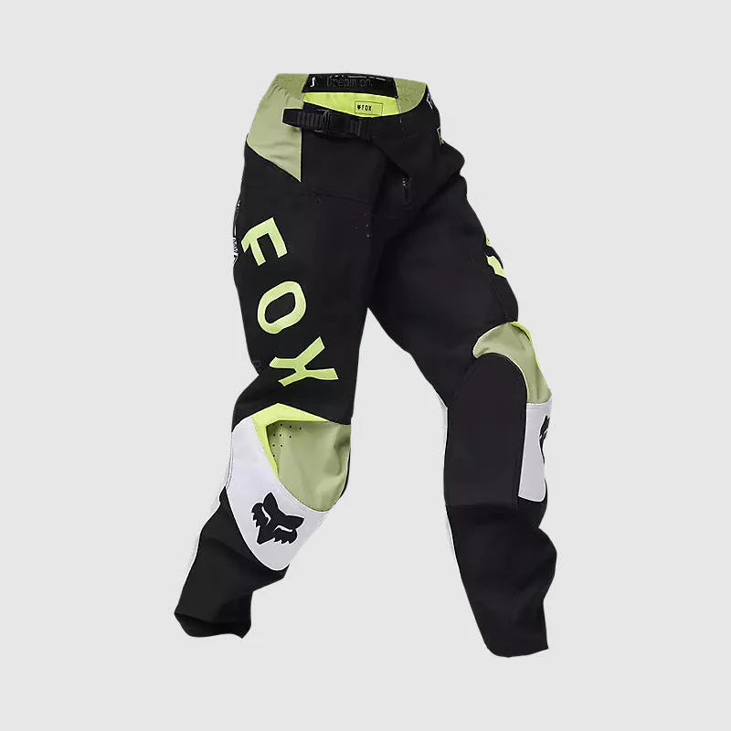 Pantalon Moto Niño Fox 180 Race Spec Verde/Negro