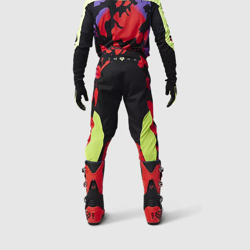 Pantalon Moto Fox 360 Throttle Negro/Rojo