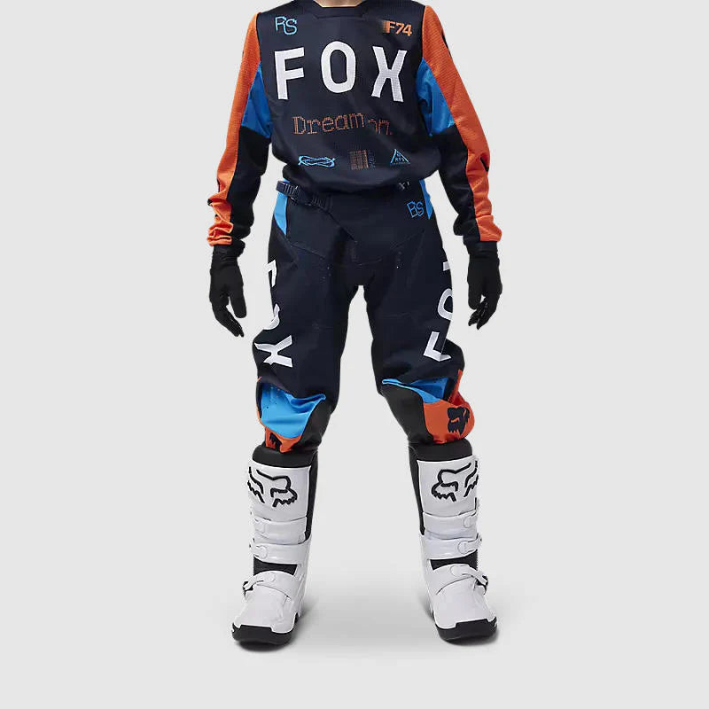 Pantalon Moto Niño Fox 180 Race Spec Azul Marino