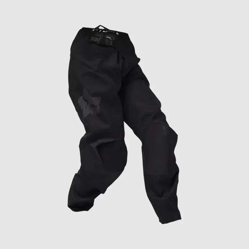 Pantalon Moto Fox Niño Blackout Negro