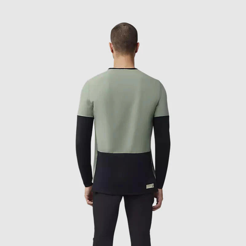 Polera Bicicleta Fox Defend Thermal Manga Larga Verde