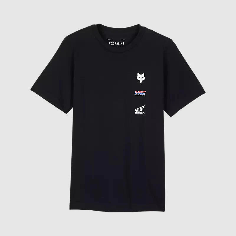 Polera Lifestyle Niño Fox x Honda Premium Negro