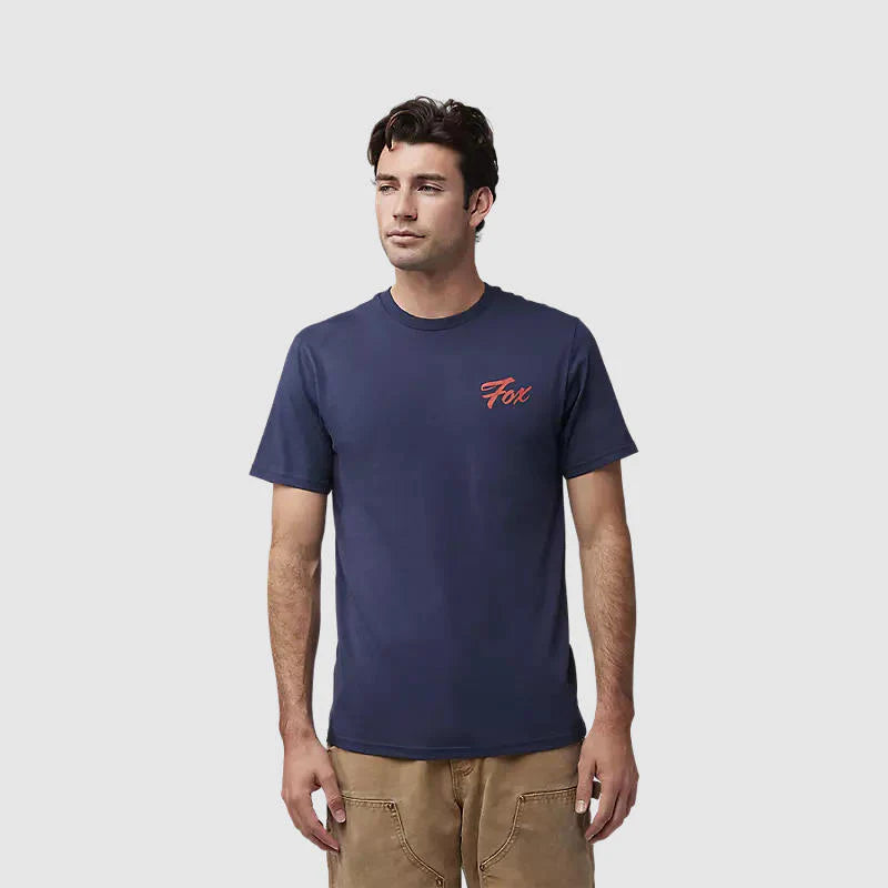 Polera Lifestyle Fox Scripted Premium Azul Marino
