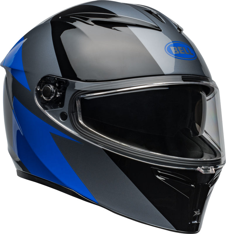 Casco Moto Calle Bell Lithium Shear Negro/Azul