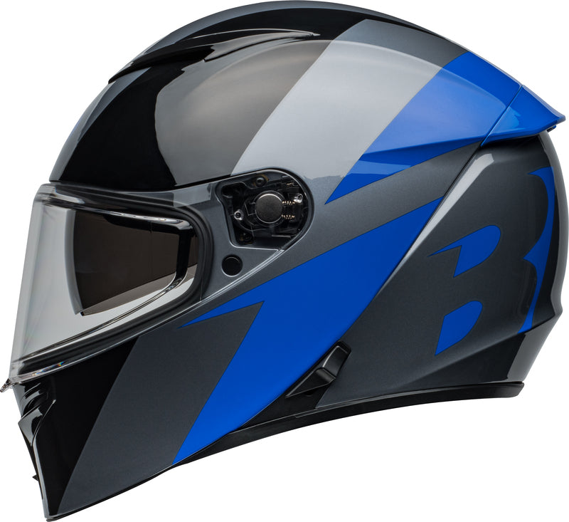 Casco Moto Calle Bell Lithium Shear Negro/Azul