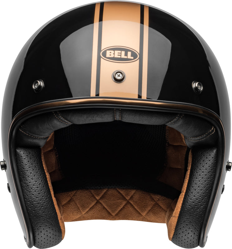 Casco Moto Calle Bell Custom 500 Rally Negro/Dorado